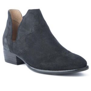 Anthro Seychelles Reservoir Black Western Bootie 9